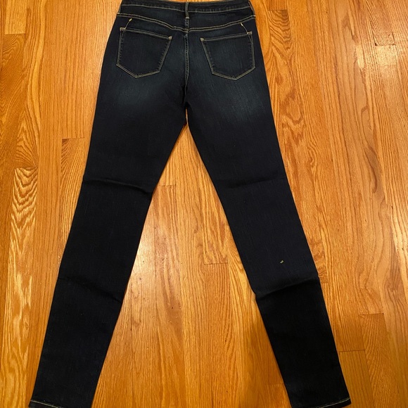 Dark blue mid-rise jeggings - Picture 3 of 3
